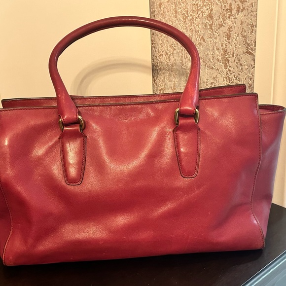 Coach Chelsea Legacy Dark raspberry leather satchel carryall 25359 Shoulder bag - Picture 2 of 12